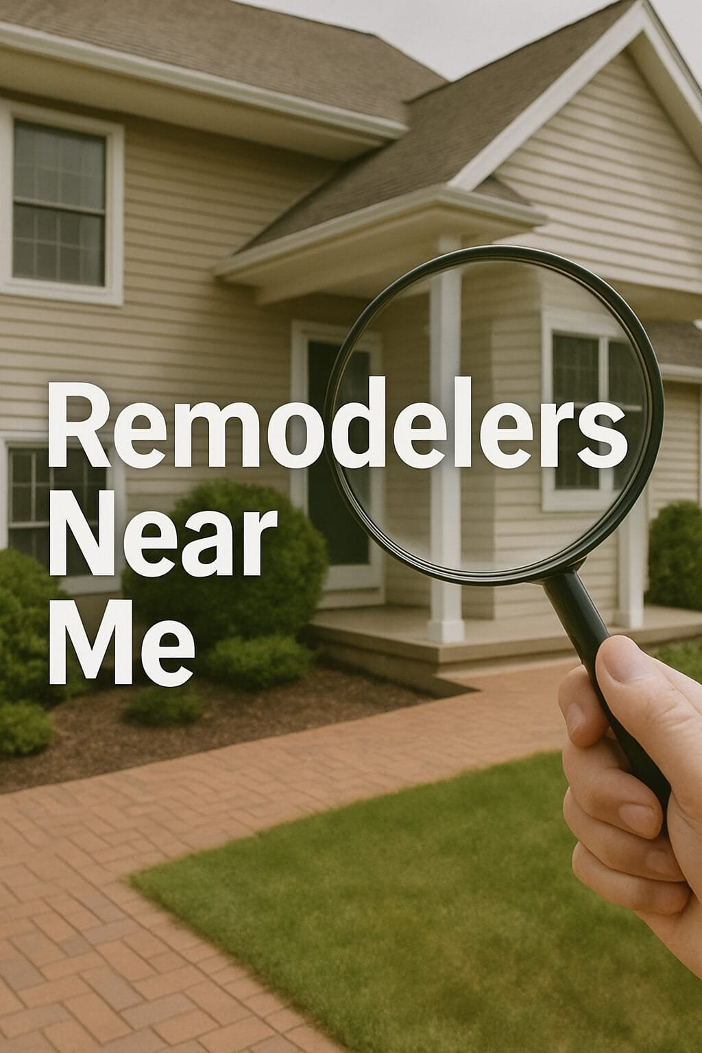 remodelers near me with magnifying glass