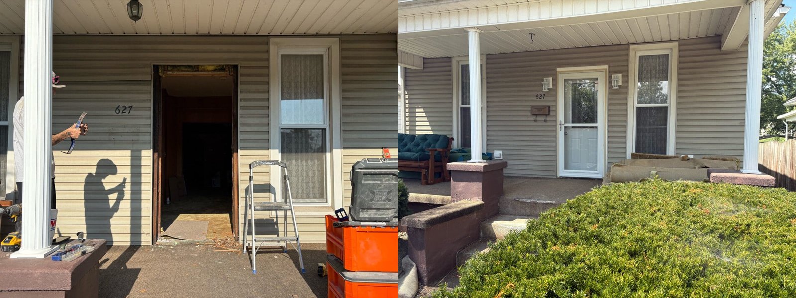 Exterior Door & Porch Upgrade in Clinton, Indiana