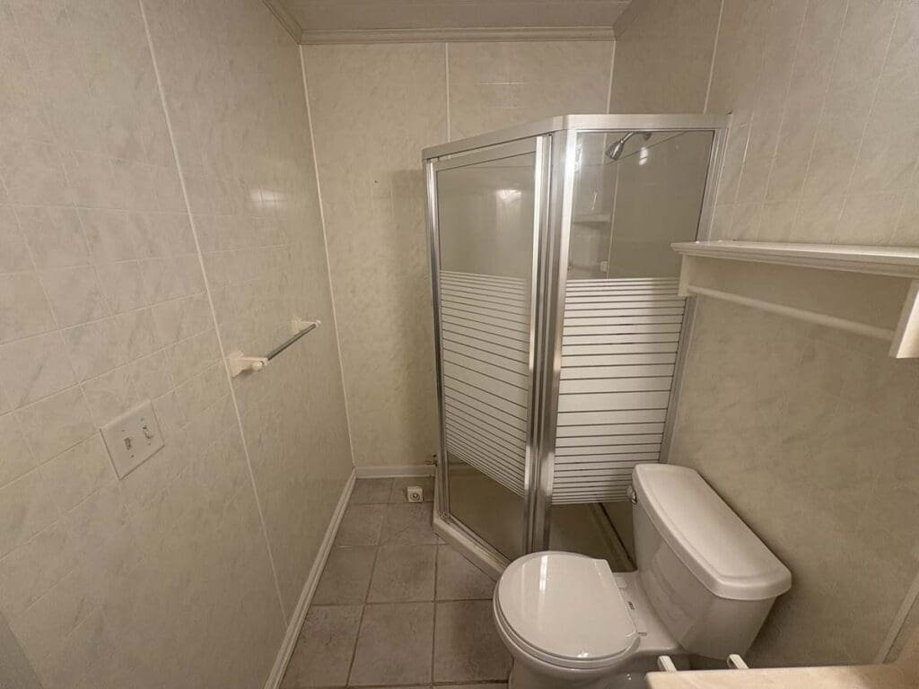 before we started this bathroom from wall