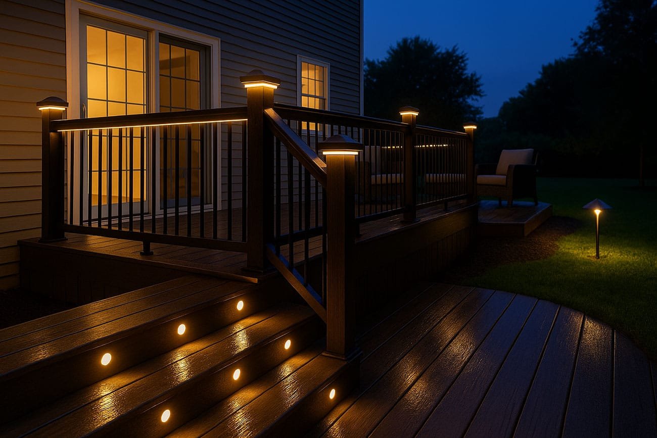 Deck Lighting in Terre Haute: Types, Layouts, Safety, and 2025 Costs