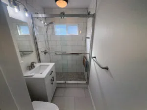 tiled shower remodel in Terre Haute