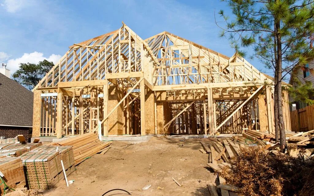 New home construction framing with cost and timeline planning for Terre Haute Indiana
