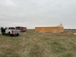 Framing of new construction in Rosedale