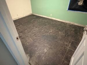 Bedroom before tiling