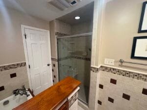 Other angle of shower before