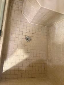 Leaking tile shower base