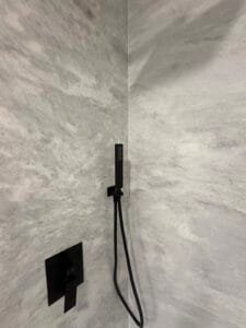 Close up of great caulk joint