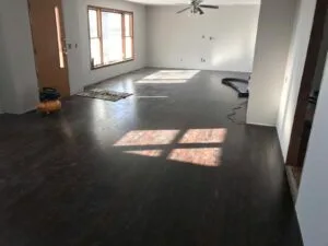 Room Remodel In Dana, Indiana During Removing Walls After