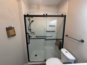Tub To Shower Conversion In Terre Haute with Kohler Luxstone Walls After